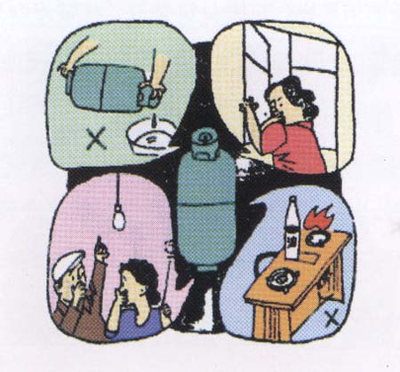 家庭防火须知--天然气,液化气使用须知